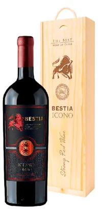 Bestia Icono 666 Ensamblaje Tinto 2019 En Caja De Madera