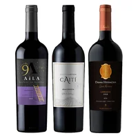 BOOZ CHOICE Nº8 (Carmenere): 1x Vino Aila Heaven Gran Reserva Carmenere 750cc + 1x Vino Caiti Gran Reserva Carmenere 750cc + 1x Vino Chocalan Dama Hermosa Gran Reserva Carmenere 750cc