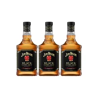 Bourbon Whiskey Jim Beam Black Botella 750cc X3