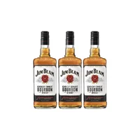 Bourbon Whiskey Jim Beam White Botella 750cc X3