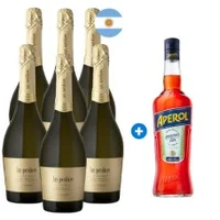 Caja 6 Espumante Las Perdices Extra Brut, Método Tradicional (+ Aperol de Regalo) Semanal