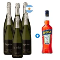 Caja 6 Espumantes Las Perdices Extra Brut Argentino (+ Aperol de Regalo) Semanal