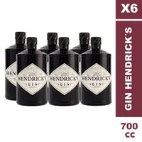 Caja 6 un. Gin Hendrick's 700 cc