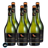 CAJA 7 COLORES EXTRA BRUT: 6x Espumante 7 Colores Extra Brut Charmat 750cc