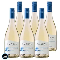 CAJA AMARAL RESERVA (Sauvignon Blanc): 6x Vino Amaral Reserva Sauvignon Blanc 750cc