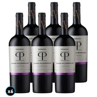 CAJA CASAS PATRONALES RESERVA (Carmenere): 6x Vino Casas Patronales Reserva Carmenere 750cc