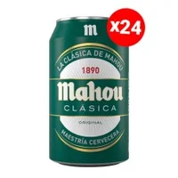 Caja de 24 unidades Cerveza MAHOU LATA CLASICA 330cc ($490 c/u)