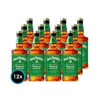 CAJA JACK APPLE 750cc: 12x Whiskey Jack Daniels Apple 750cc 35º alc.