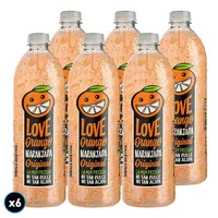 CAJA JUGO LOVE ORANGE: 6x Jugo Love Orange Original 2 Lts.