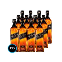 CAJA JW BLACK LABEL: 12x Whisky Johnnie Walker Black Label 750cc 40º alc.