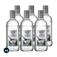 CAJA PISCO ALTO DEL CARMEN TRANSPARENTE: 6x Pisco Alto del Carmen Transparente 750cc 40º alc.