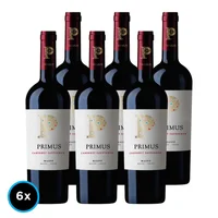 CAJA PRIMUS ORGÁNICO (Cabernet Sauvignon): 6x Vino Primus Cabernet Sauvignon Orgánico 750cc