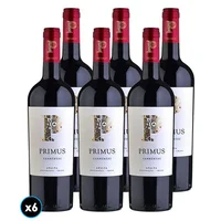 CAJA PRIMUS ORGÁNICO (Carmenere): 6x Vino Primus Carmenere Orgánico 750cc