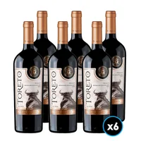 CAJA VINO TORETO GRAN RESERVA (MERLOT): 6x Vino Toreto Gran Reserva Merlot 750cc