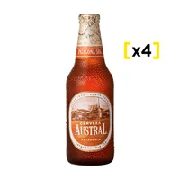 Cerveza Austral Patagona Pale Ale Botella 330cc X4