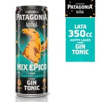 Cerveza Austral Patagonia Sabor Hop Gin & Tonic 4.7° Lata 350 cc