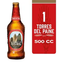 Cerveza Austral Torres del Paine 6,1˚ - Botella 500cc