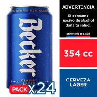 Cerveza Becker 4,5° 24 X 354 Cc.