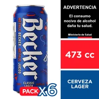 Cerveza Becker 4,5° 6 X 473 Cc.