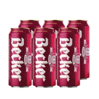 Cerveza Becker Roja Lata 473 Cc X6