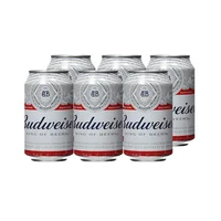 Cerveza Budweiser Lata 354cc X6