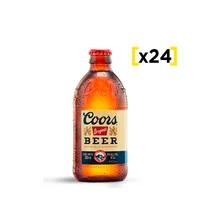 Cerveza Coors Lager Botella 355 Cc X24
