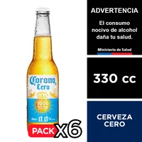 Cerveza Corona Cero 0,0° 6 X 330 Cc.