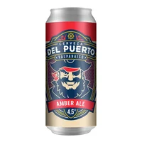 Cerveza Del Puerto Amber Ale Lata 473 CC 4.5° GL