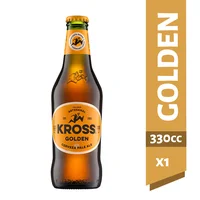 Cerveza Kross golden ale botella 330 cc