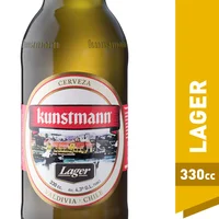 Cerveza Kunstmann lager rubia long neck botella 330 cc