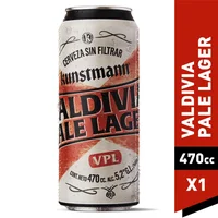 Cerveza Kunstmann Valdivia pale lager lata 470 cc