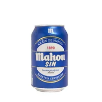 Cerveza Mahou Sin Alcohol Lata 330cc (24 unidades)