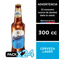 Cerveza Quilmes 4,9° 24 X 300 Cc.