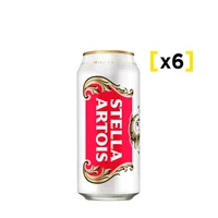 Cerveza Stella Artois Lata 473 Cc X6