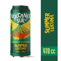 Cerveza Volcanes del Sur Summer Lúcuma - Lata 470cc