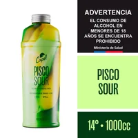 Cóctel Capel pisco sour 14° botella 1 L
