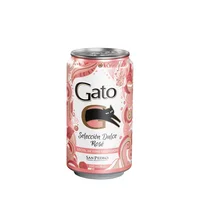 Cóctel de Vino Gato Dulce Rosé Lata 350cc (24 unidades)