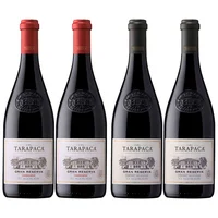 CUARTETO TARAPACÁ GR: 2x Vino Tarapacá Gran Reserva Carmenere 750cc + 2x Vino Tarapacá Gran Reserva Cabernet Sauvignon 750cc