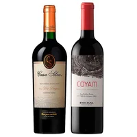 DUO COYAM - GRAN TERROIR (Carmenere): 1x Vino Orgánico COYAM 750cc + 1x Vino Casa Silva Gran Terroir Carmenere 750cc