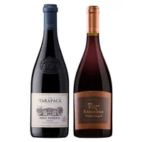 DUO TARAPACÁ - RAMIRANA: 1x Vino Tarapacá Gran Reserva Merlot 750cc + 1x Vino Ventisquero Ramirana Trinidad 750cc