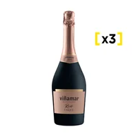 Espumante Viñamar Rose Unique Botella 750cc X3