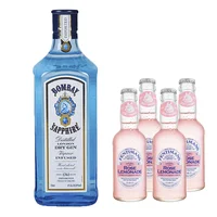 Gin Bombay Sapphire 700cc + 4x Fentimans Premium Rose Lemonade 200cc