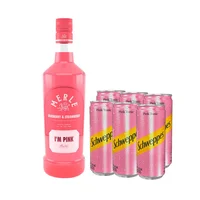 Gin Merle I'M Pink 37.5° 750cc + 6 Schweppes Pink Tonic 310cc