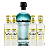 Gin The London Nº1 47º 700cc + 4 Britvic Tonic Water