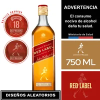 "Johnnie Walker Red Label ""edición Dieciochera"" 750 Ml."
