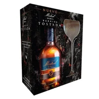Kit Pisco Mistral Nobel Barrica tostada 750cc 40° + copa Mistral