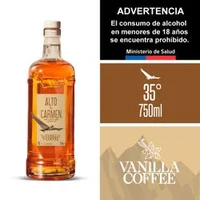 Licor de Pisco Alto del Carmen Vanilla Coffee 35° 750 cc