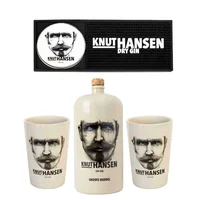 MASTER PACK KNUT HANSEN Nº1: 1x Knut Hansen Dry Gin 1.5 Lts 42º alc. + 2x Vaso Knut Hansen + 1x Barmat Knut Hansen