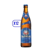 Pack 12x Cervezas Erdinger Sin Alcohol Botella 500ml