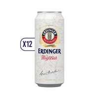 Pack 12x Latas Cerveza Erdinger Weissbier 500cc